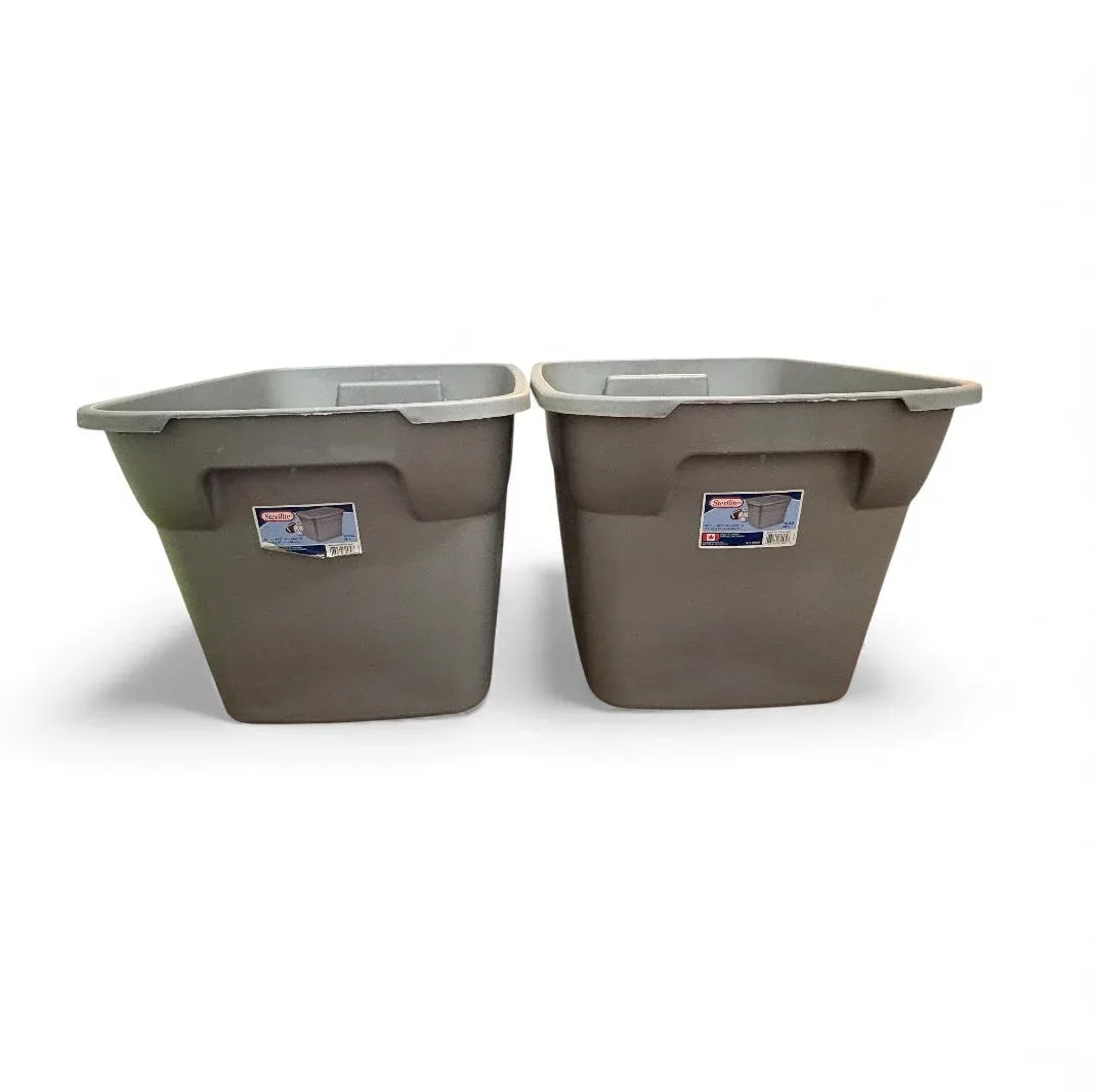 Both for $10; 2 Sterilite storage bins with lids image indicator(2)