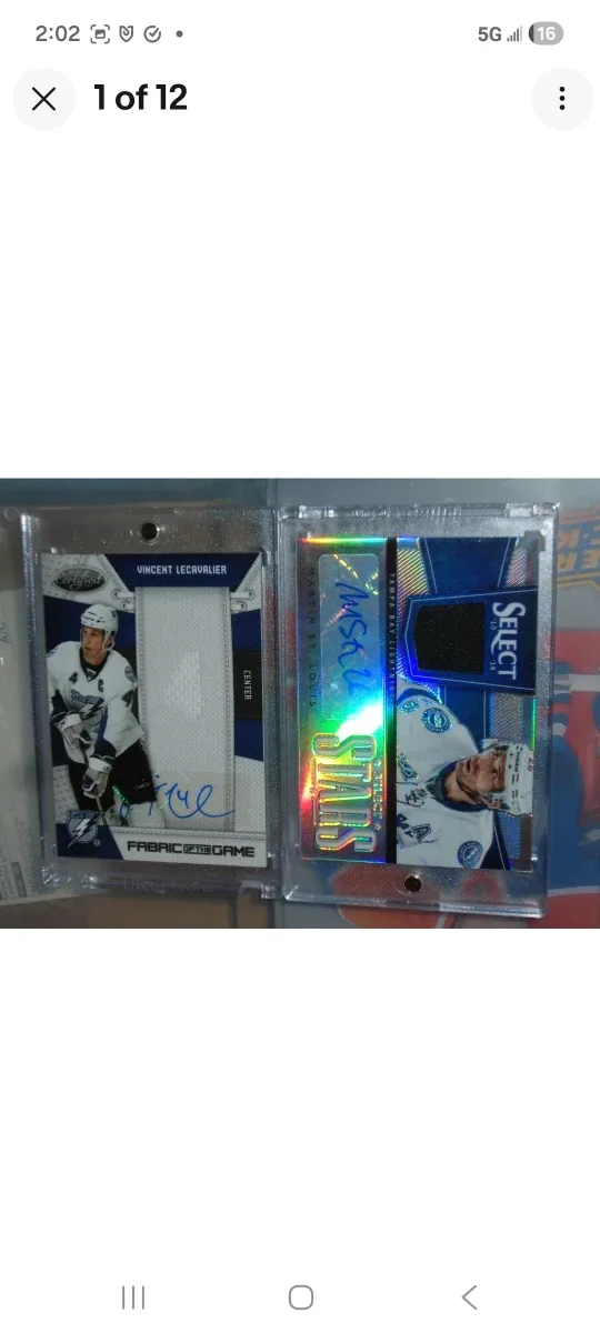 Panini/Vincent Lecavalier/Martin St. Louis/Autos/Card Lot