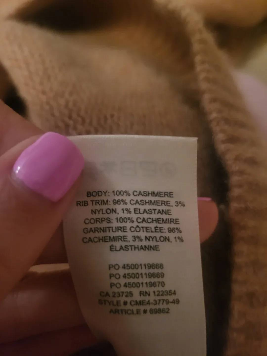 Wilfred XXS Cashmere Turtleneck Sweater image indicator(2)