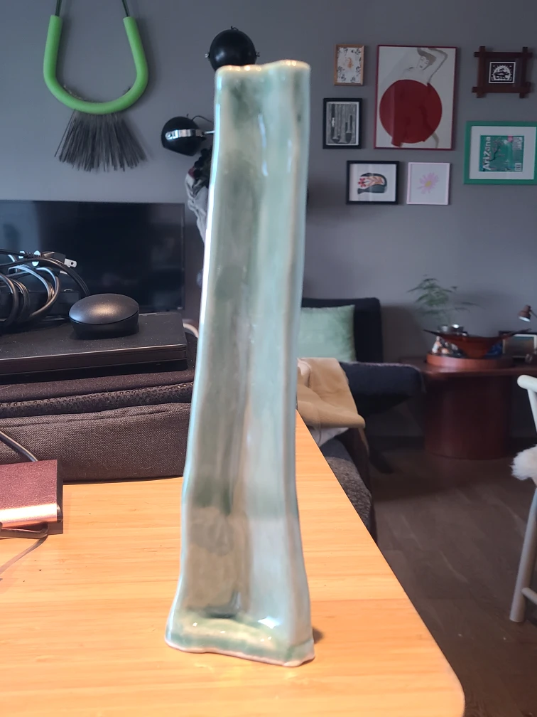 Handmade Ceramic Vase - celadon Green - photo 4