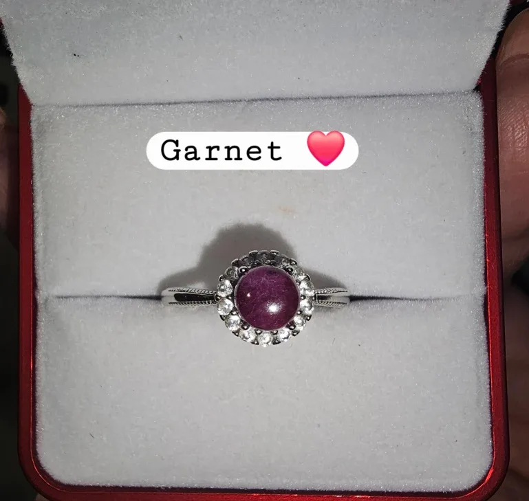 Real gems & crytal rings , copper settings image indicator(8)