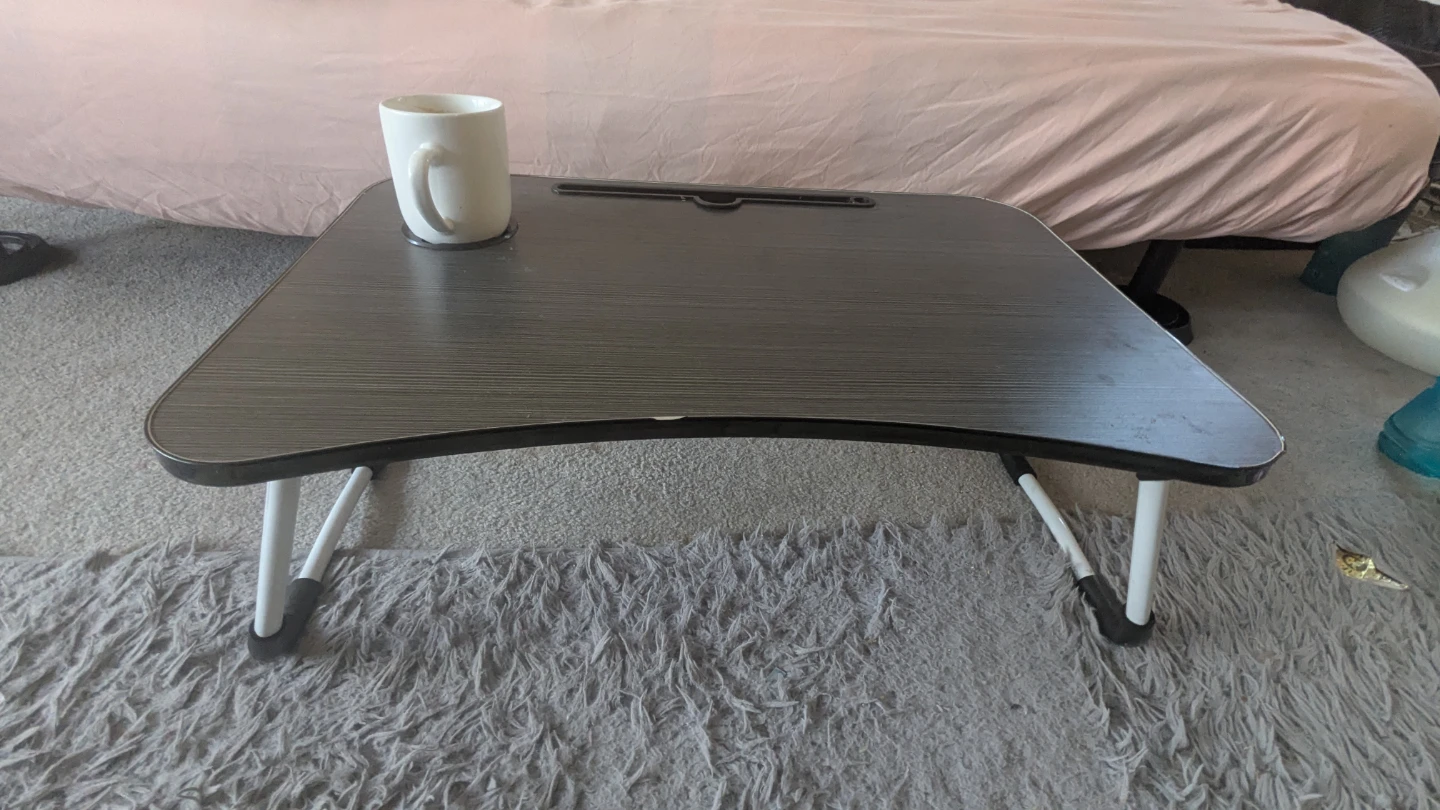Folding Bed Laptop / Tray Table - Black