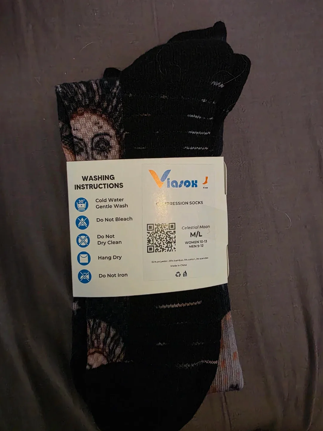 Viasox Celestial Moon Compression Socks M/L image indicator(2)