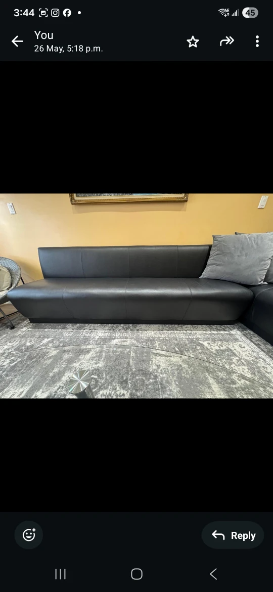 Barber Shop Sofas Waiting Chair Modern Leather Cushioned Couch