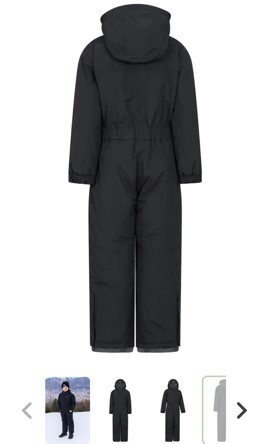 Mountain Warehouse Kids Snowsuit - Black image indicator(2)