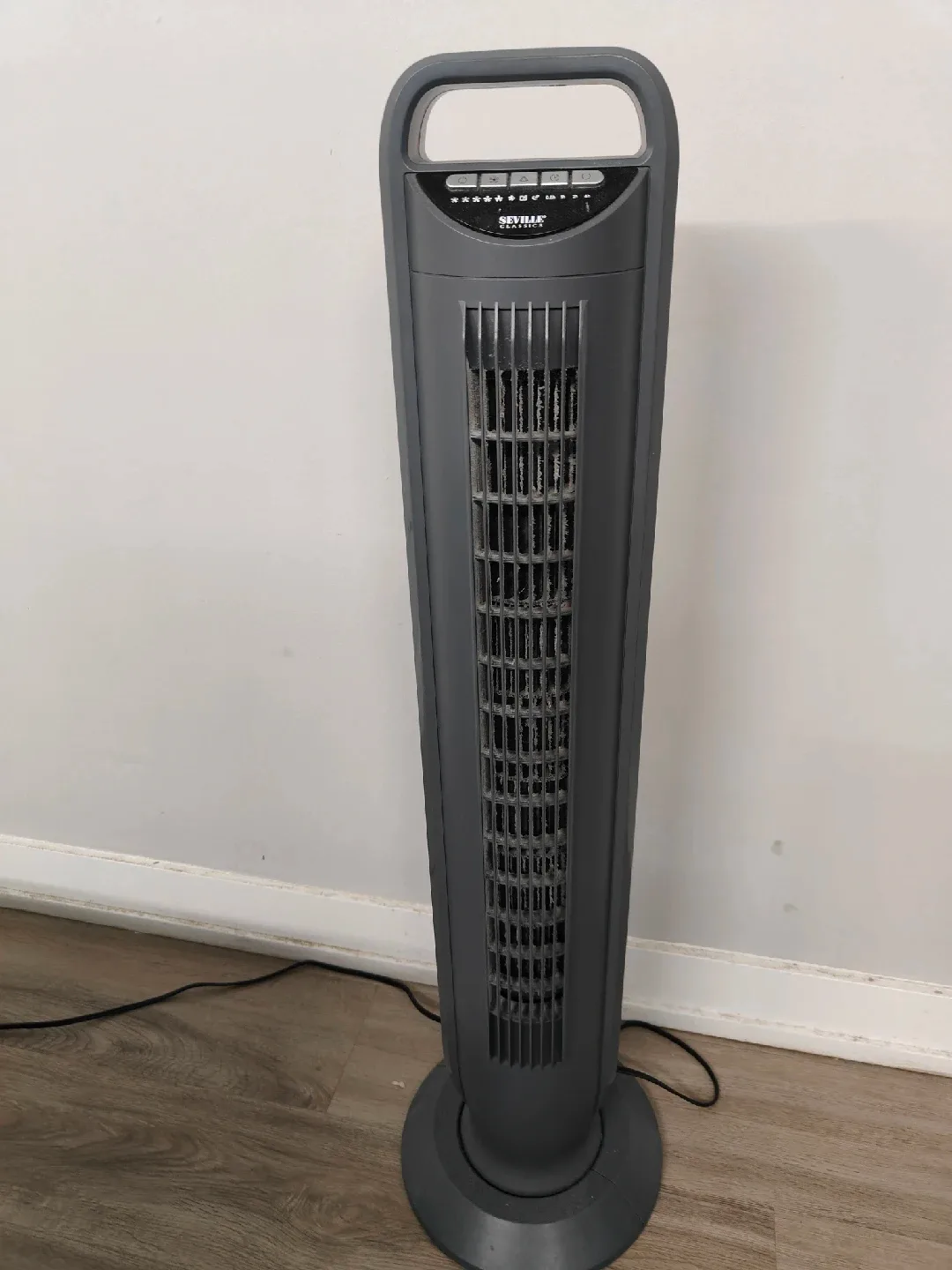 Seville Classics Tower Fan - Grey