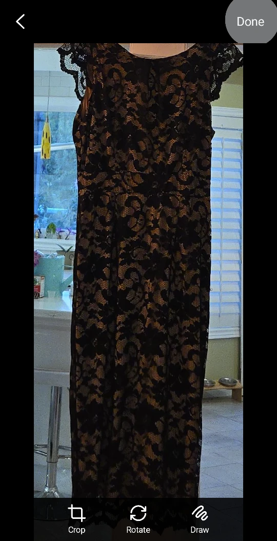 Black Lace Maxi Dress