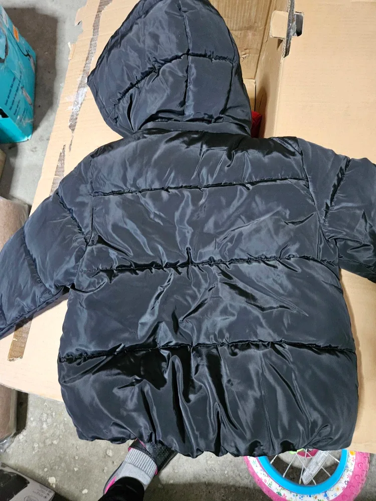 Urban Kids Black Puffer Jacket - Size XS image indicator(2)