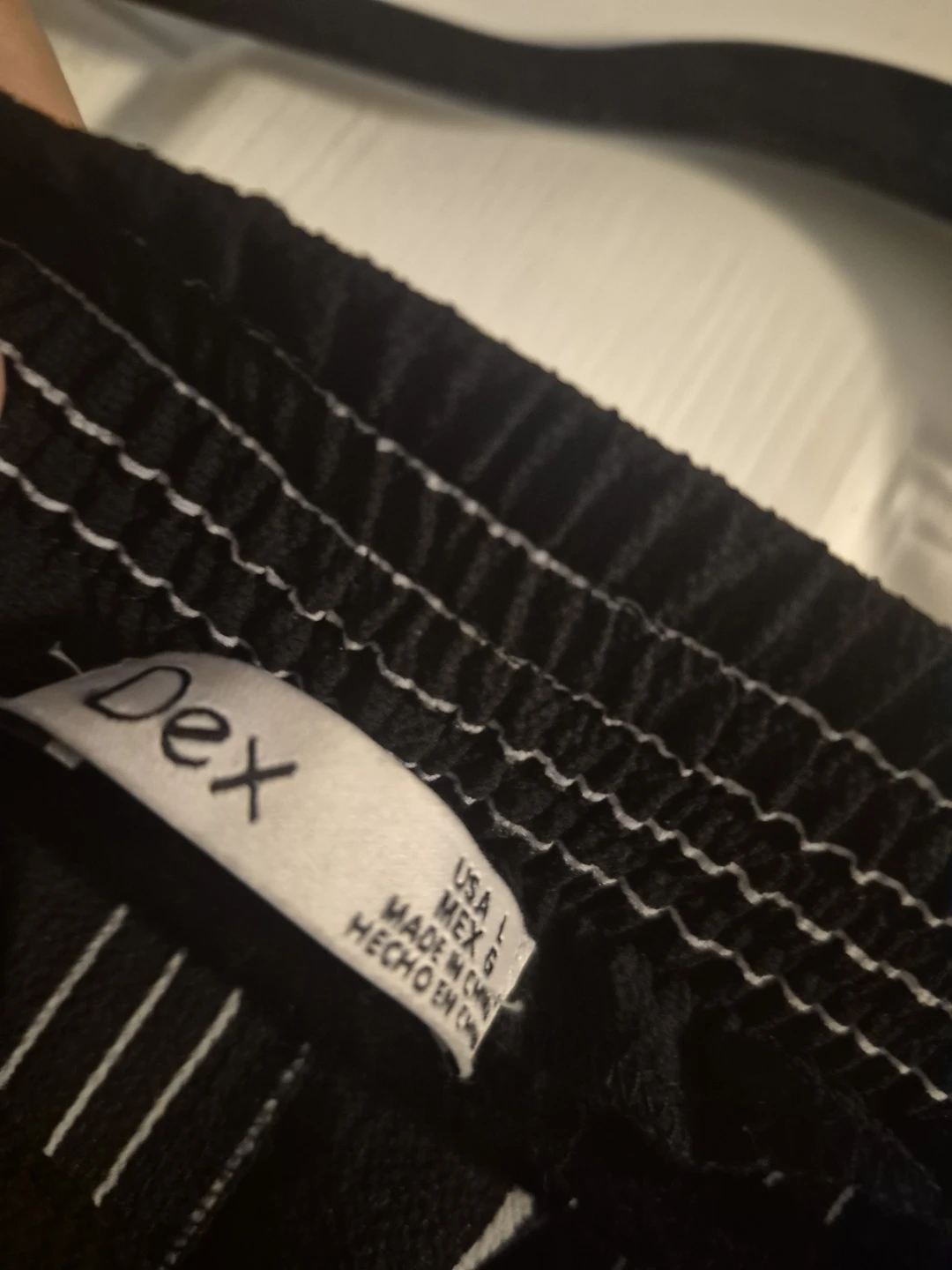 Dex Black & White Striped Skirt - Size L - photo 3
