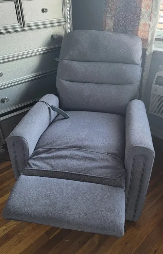 Gray Recliner Chair with  Masager image indicator(3)