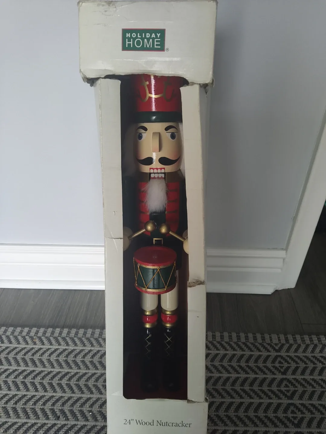 Holiday Home 24" Wood Nutcracker