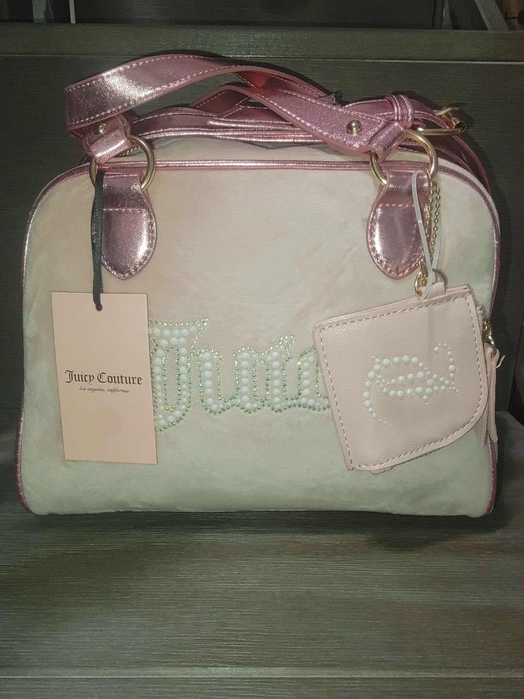 Juicy Couture Beige & Pink Handbag