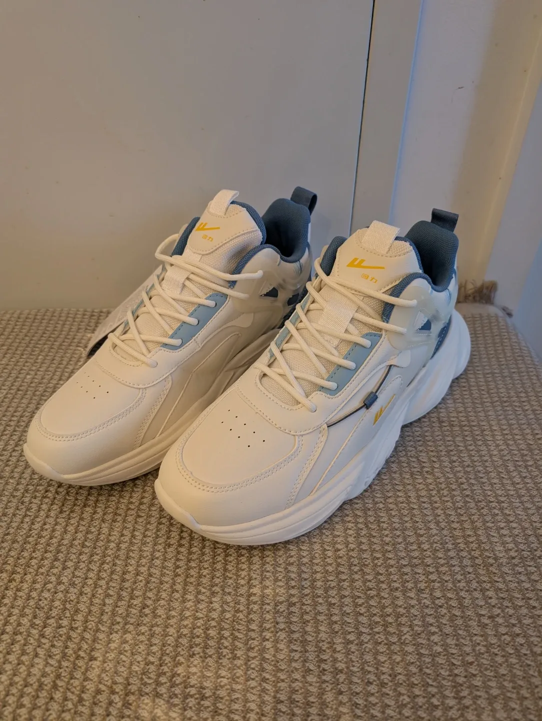 Brand New Warrior Sneakers - White & Blue - Size 10/11