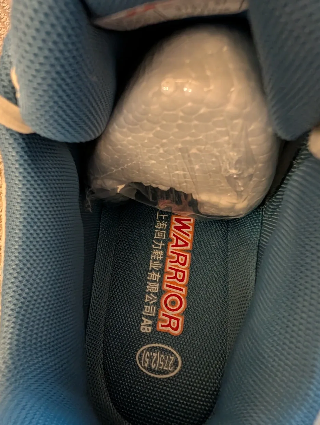 Brand New Warrior Sneakers - White & Blue - Size 10/11 image indicator(5)