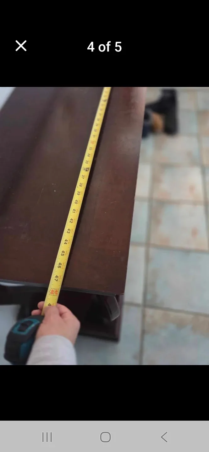 Dark Brown Console Table - 47" x 18" x 31" image indicator(4)