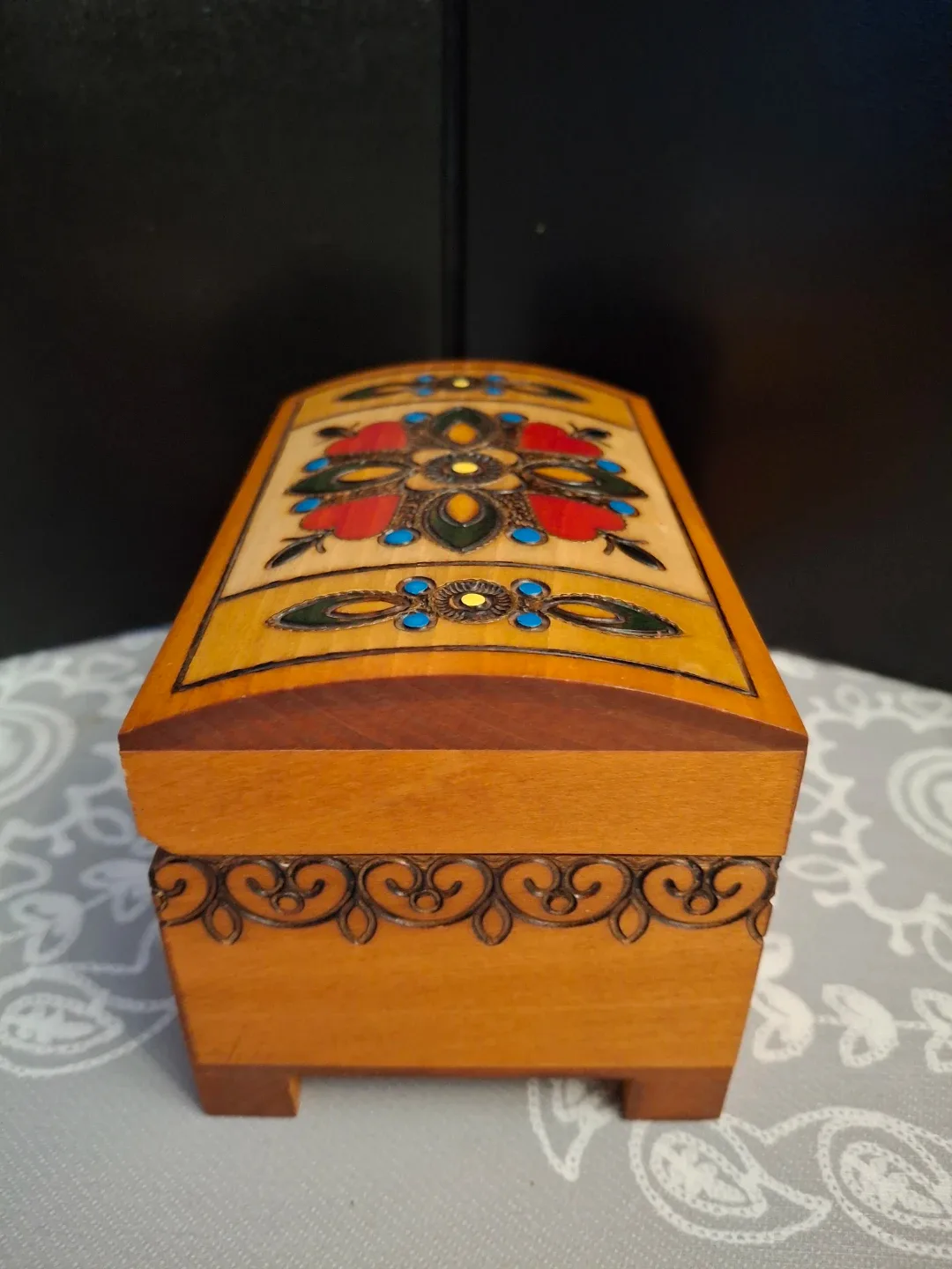 Handmade Wooden Trinket  Box image indicator(7)
