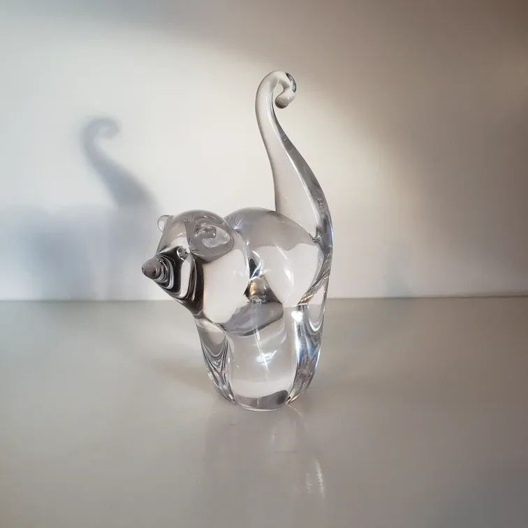 Chalet glass Cat Sculpture image indicator(2)
