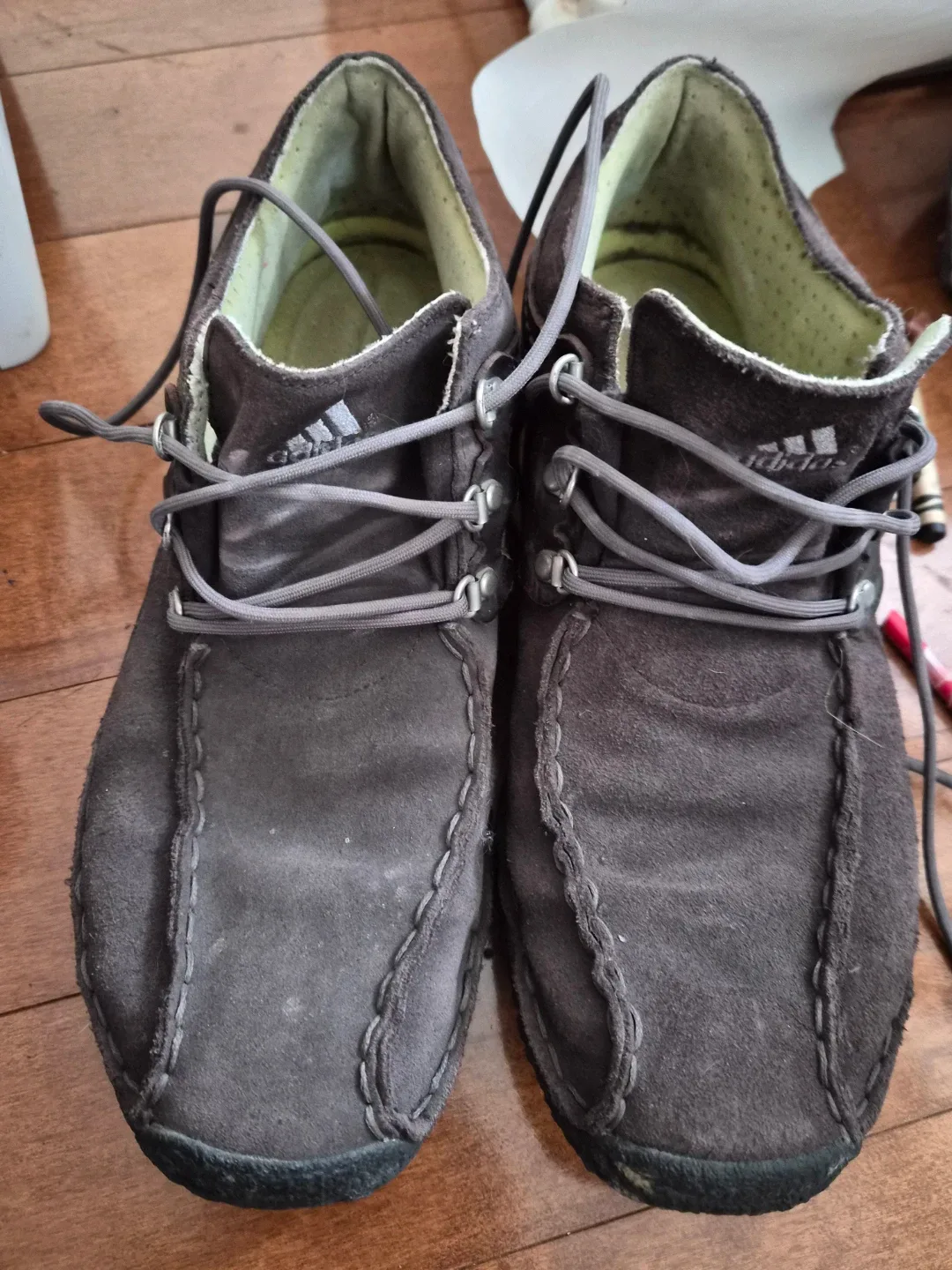 Adidas Brown Leather Lace-Up Shoes image indicator(3)