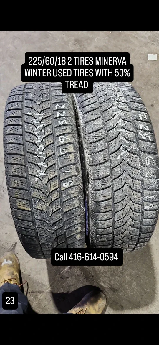 225/60/18 Minerva Winter Tires - Used