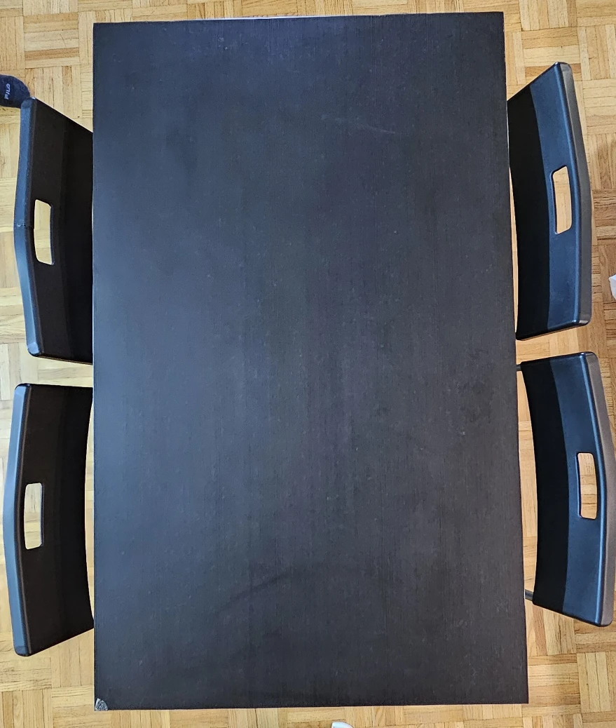 Black Dining Table with 4 Chairs - photo 2