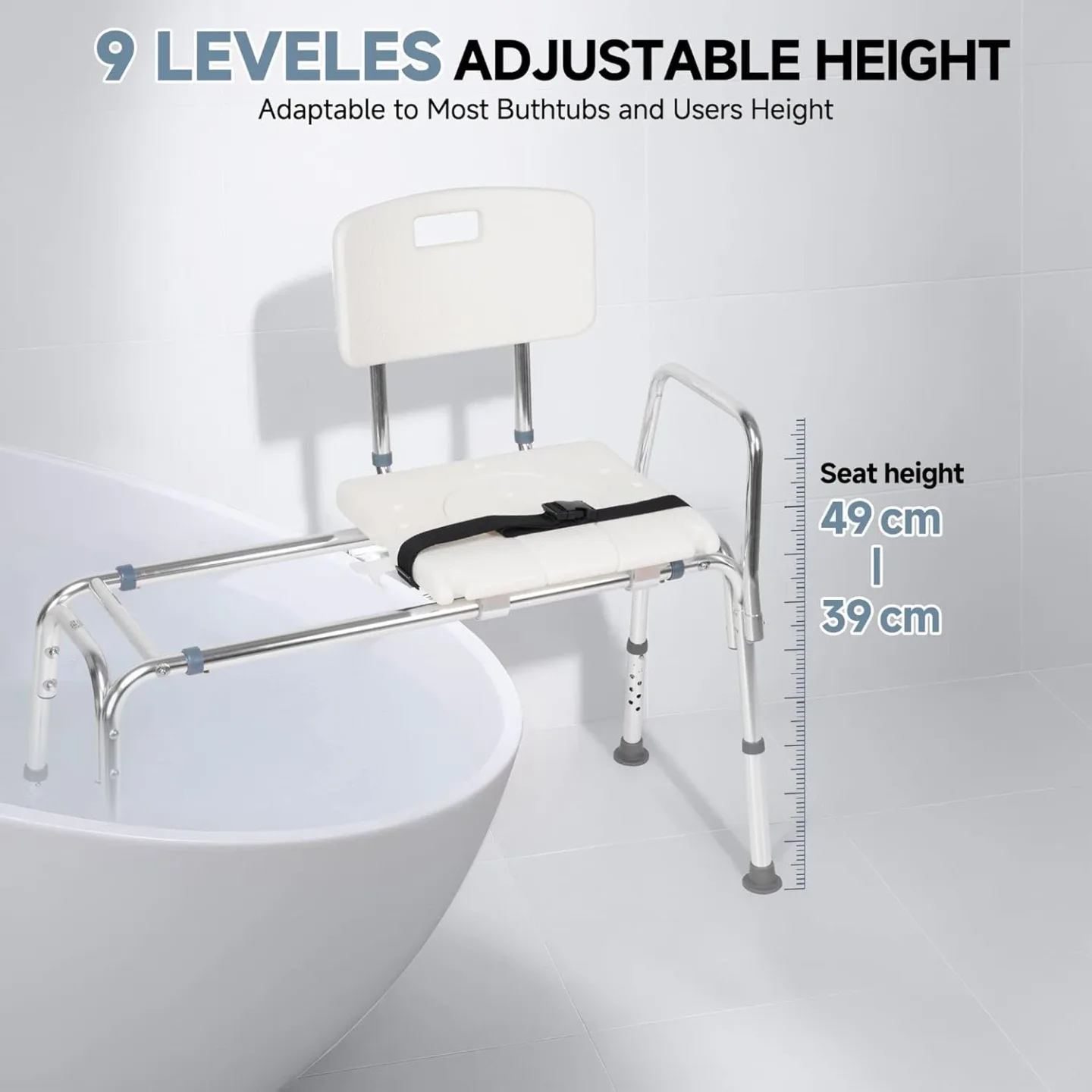 Sliding Bathtub Shower Chair BNIB image indicator(5)