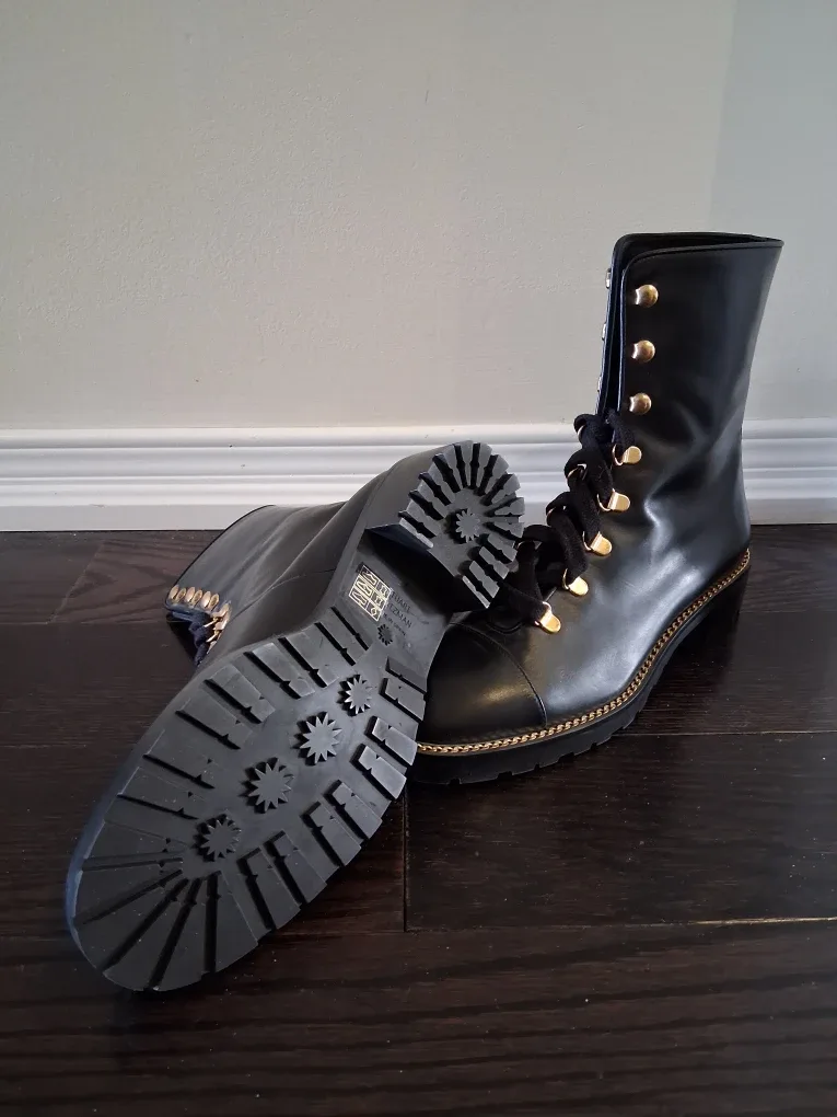 Stuart Weitzman Black Leather Boots - Size 7 image indicator(2)