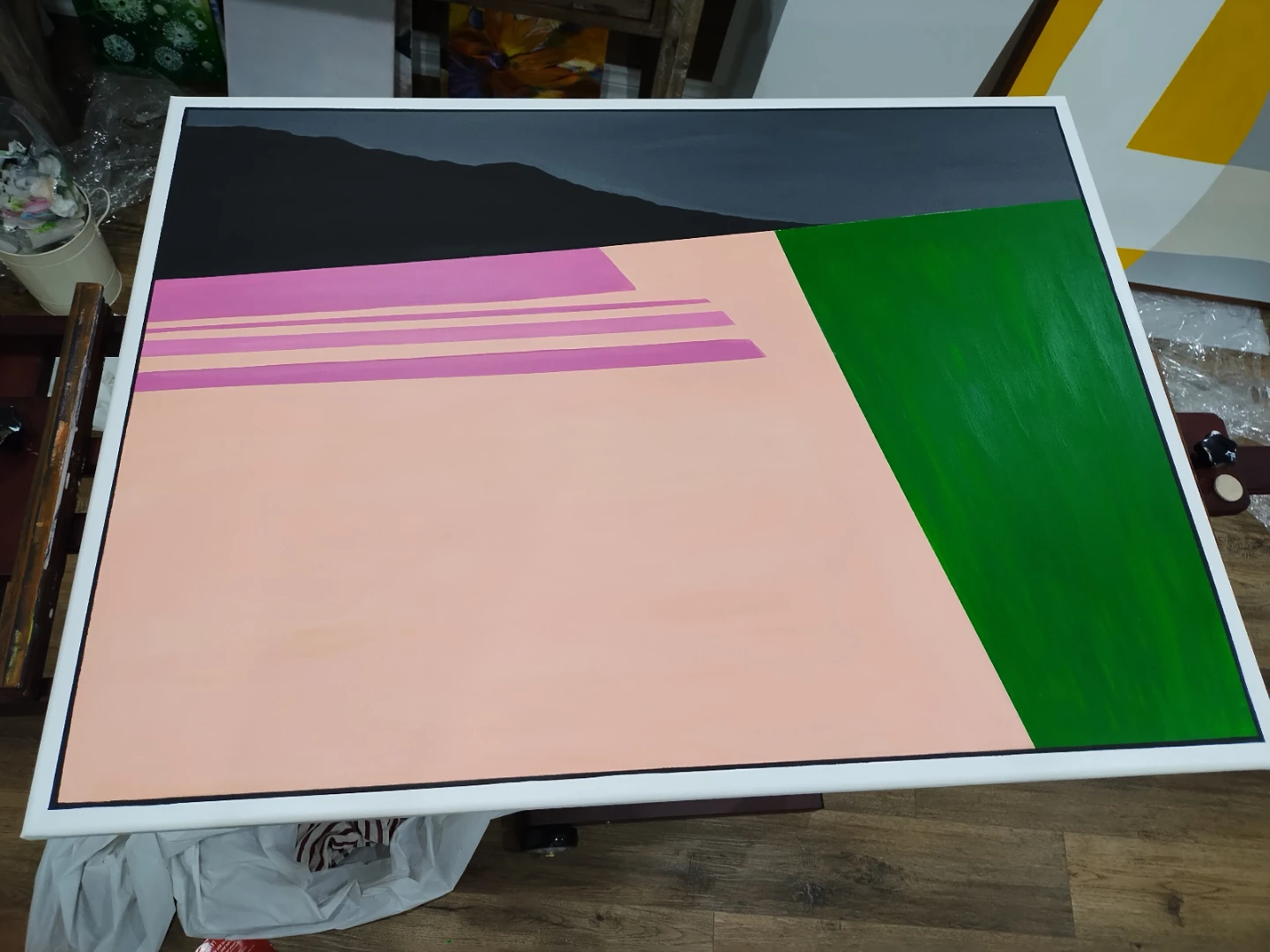 Handmade Canvas 36*24 inch  & camping car - photo 3