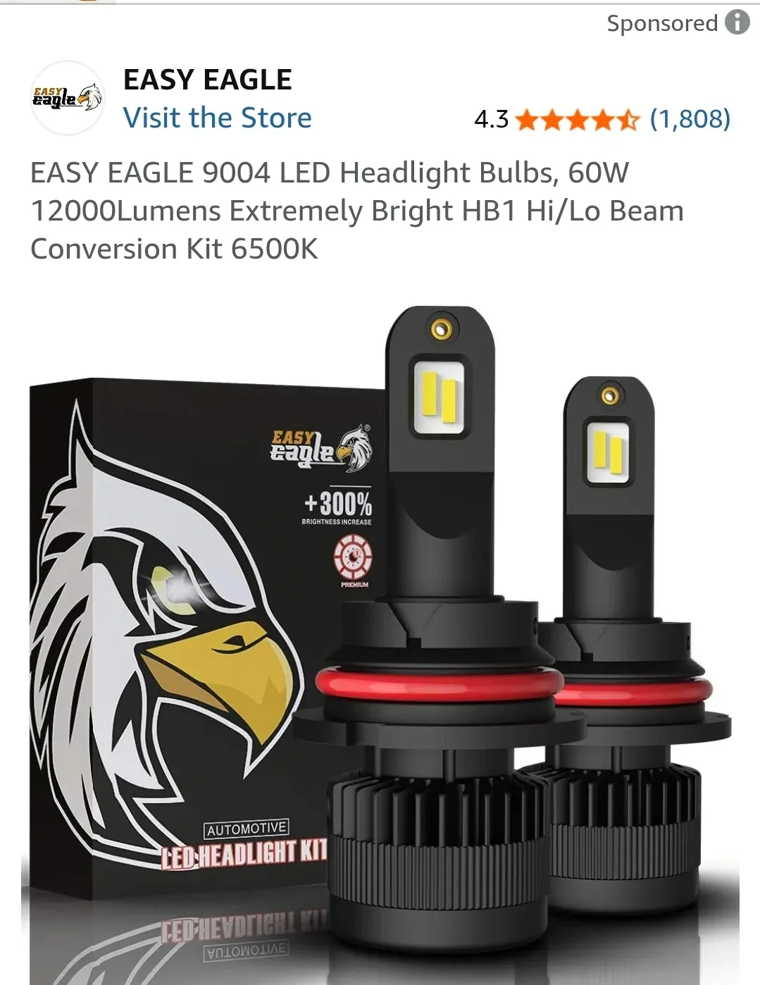 Easy Eagle 9004 LED Headlight Bulbs
