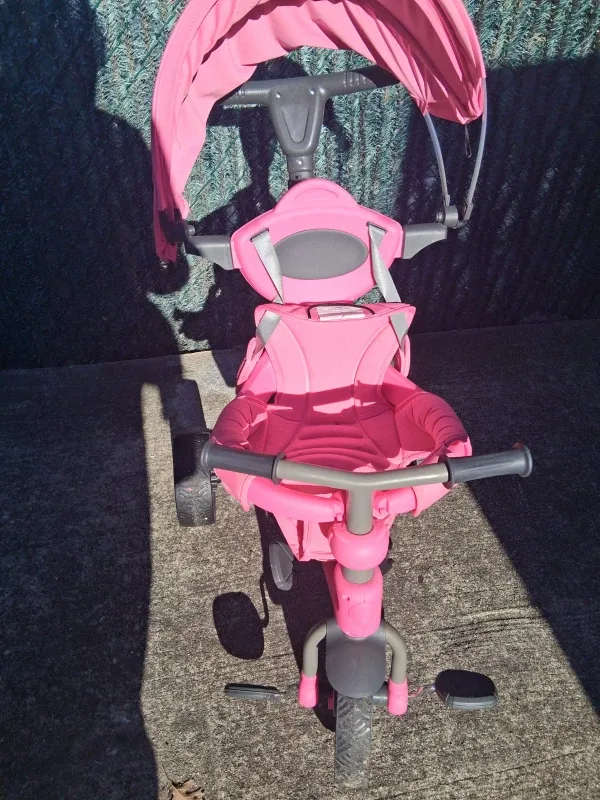 Tricycle pink girl toddler