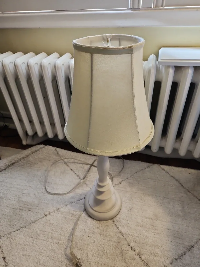Pottery barn White Table Lamp with Shade