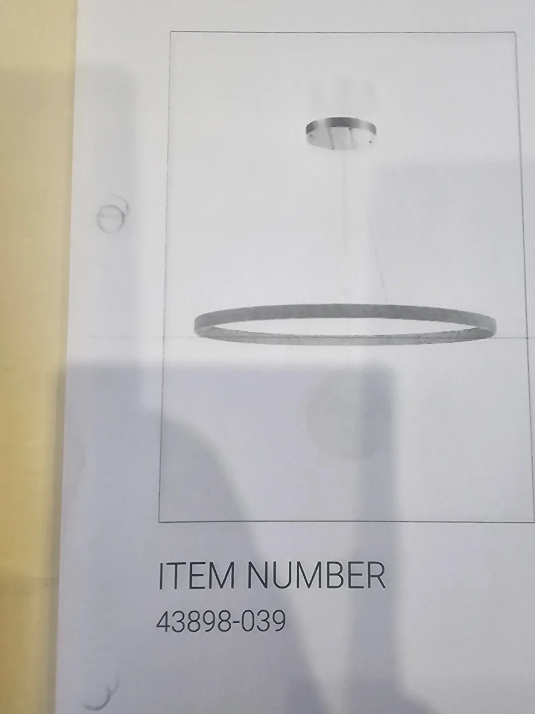 Pendant Light - Item Number 43898-039