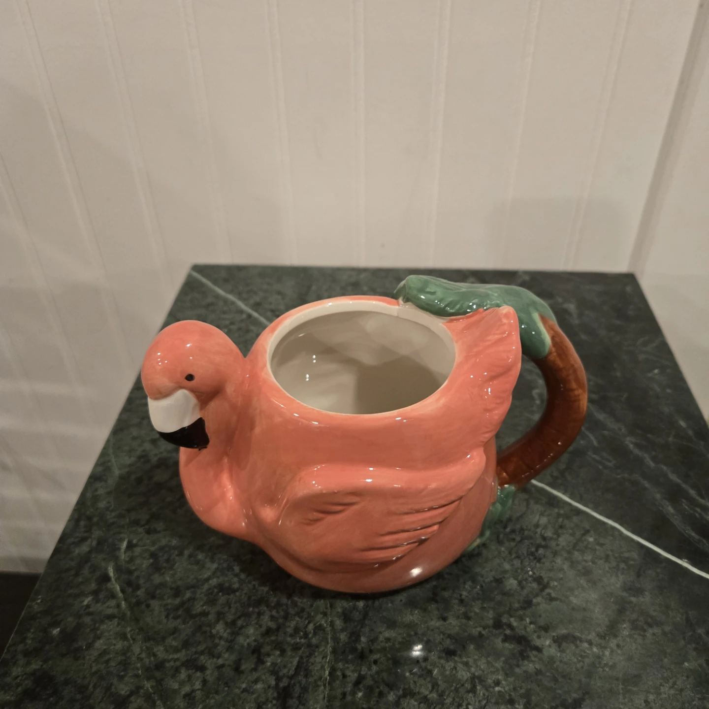 3D Flamingo Shaped Ceramic Mug
