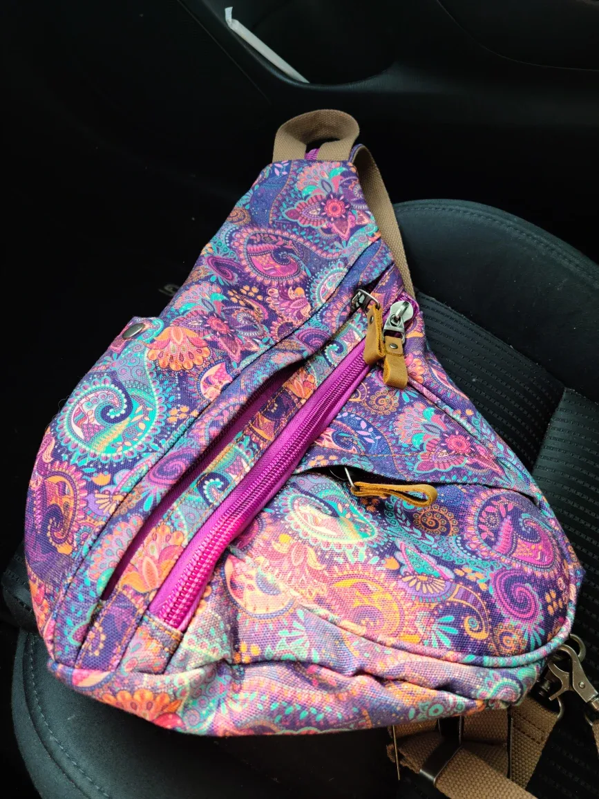 Canvas Bandanna Sling Bag