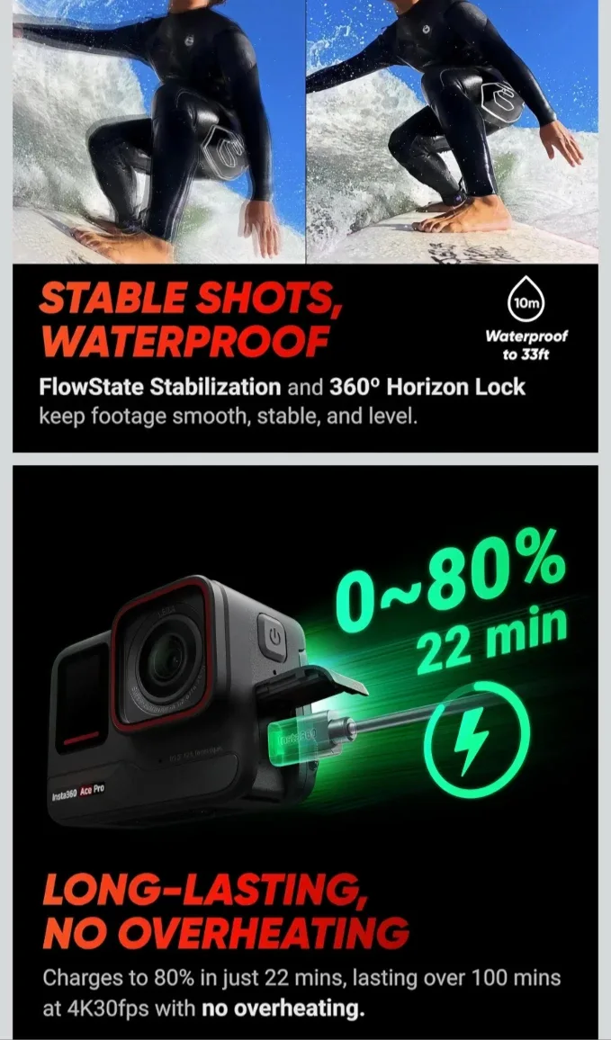 Insta360 Ace Pro Action Camera - Like New! image indicator(6)