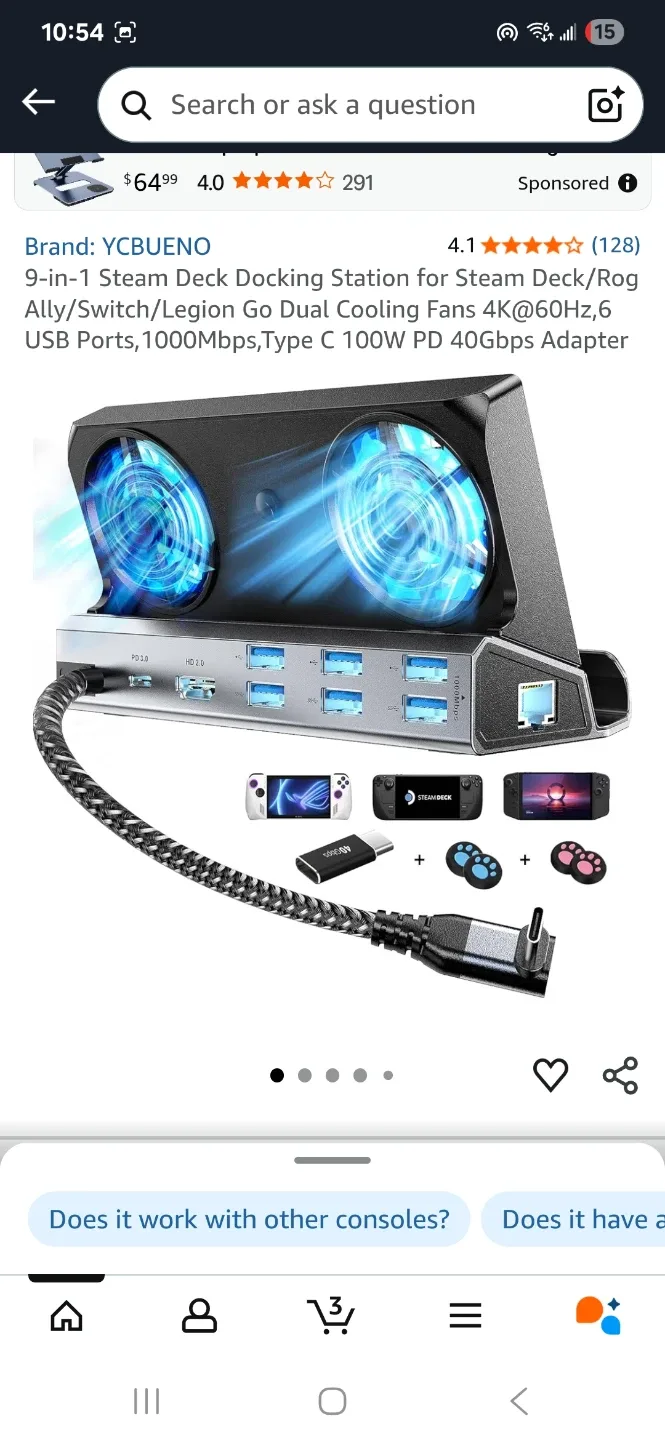 Steam Deck 1TB OLED + Docking Station image indicator(2)