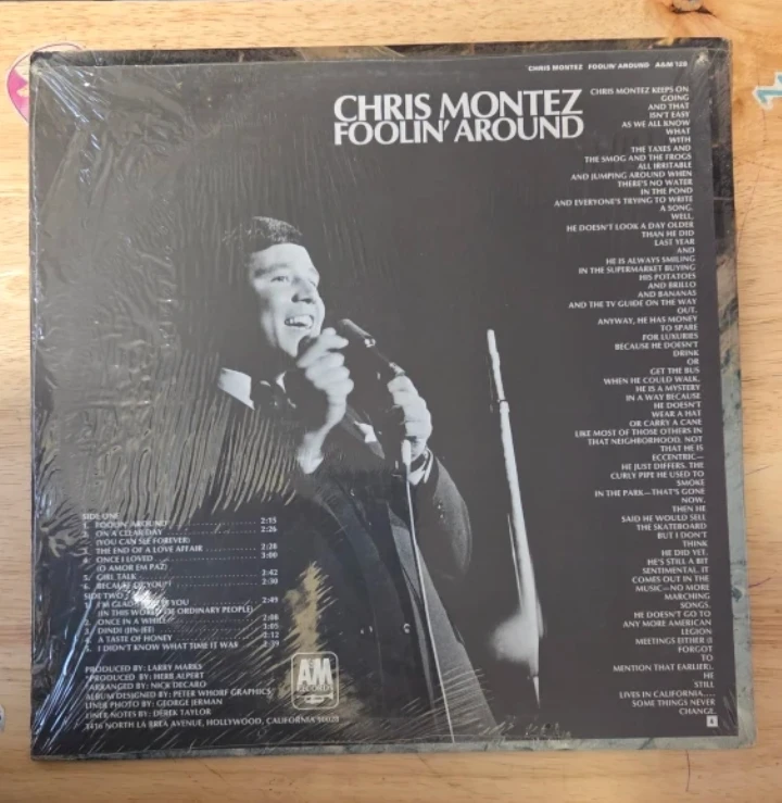 Chris Montez Foolin' Around Vinyl Record - photo 2