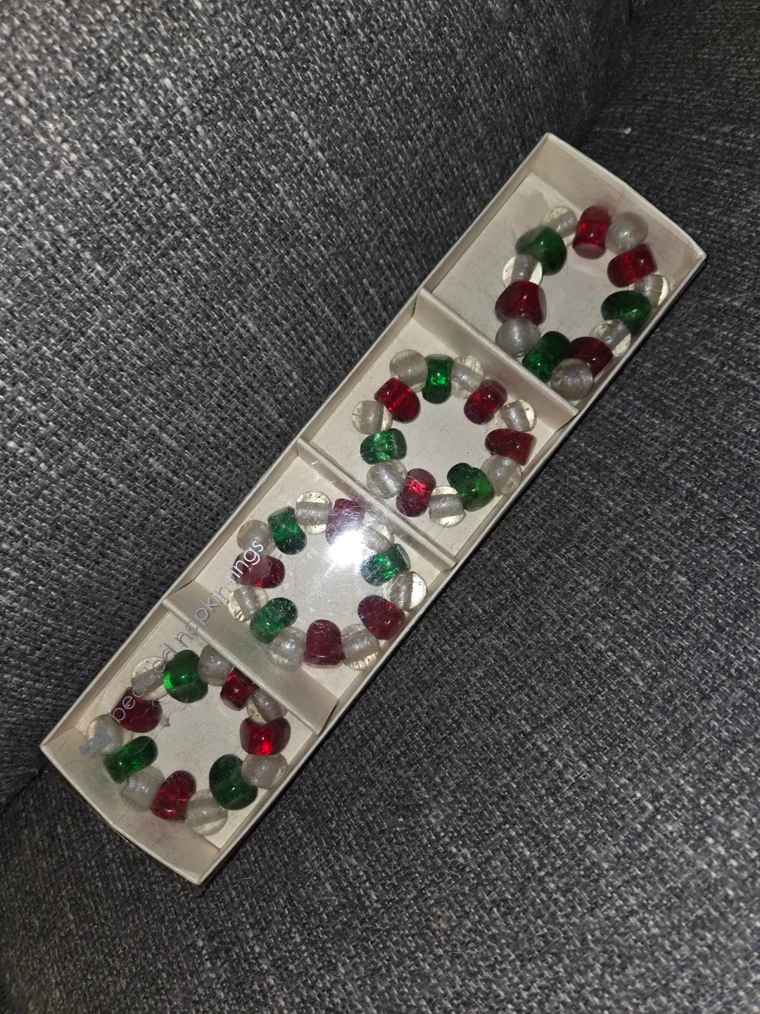 #Cleanout. Tag Beaded Napkin Rings - Set of 3 image indicator(2)