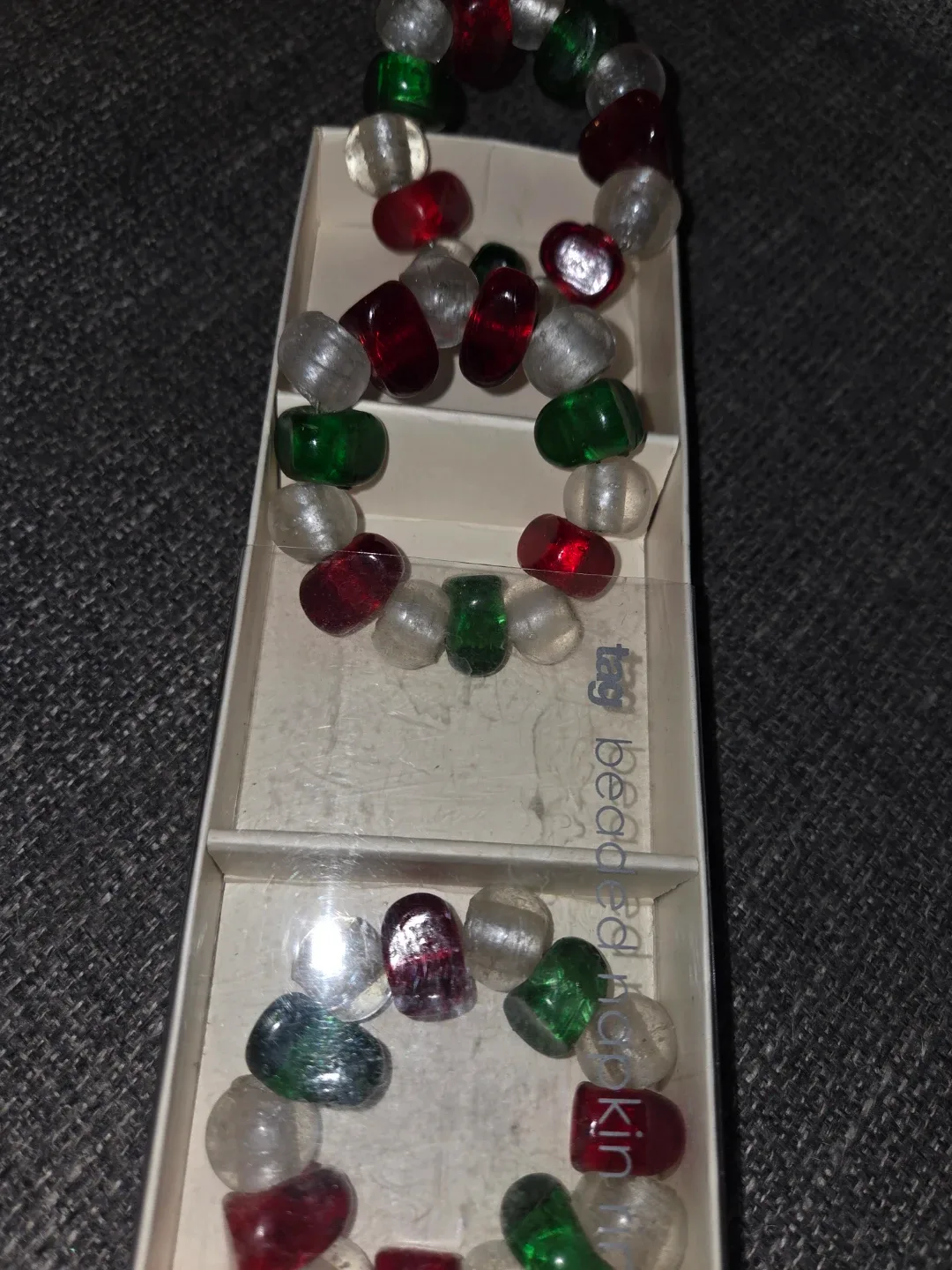 #Cleanout. Tag Beaded Napkin Rings - Set of 3 image indicator(5)