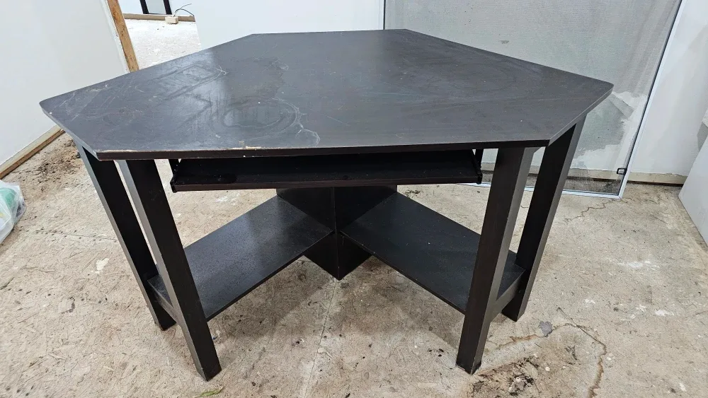 Dark Brown Corner Desk