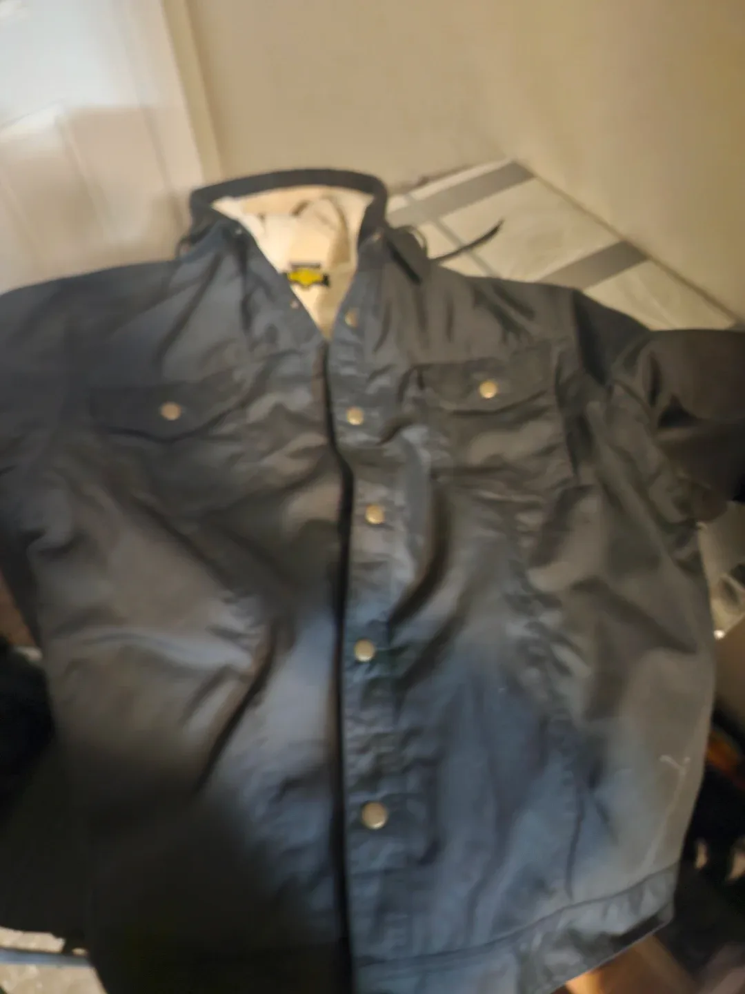 Black Denver Hayes Sherpa Lined Jacket thumbnail