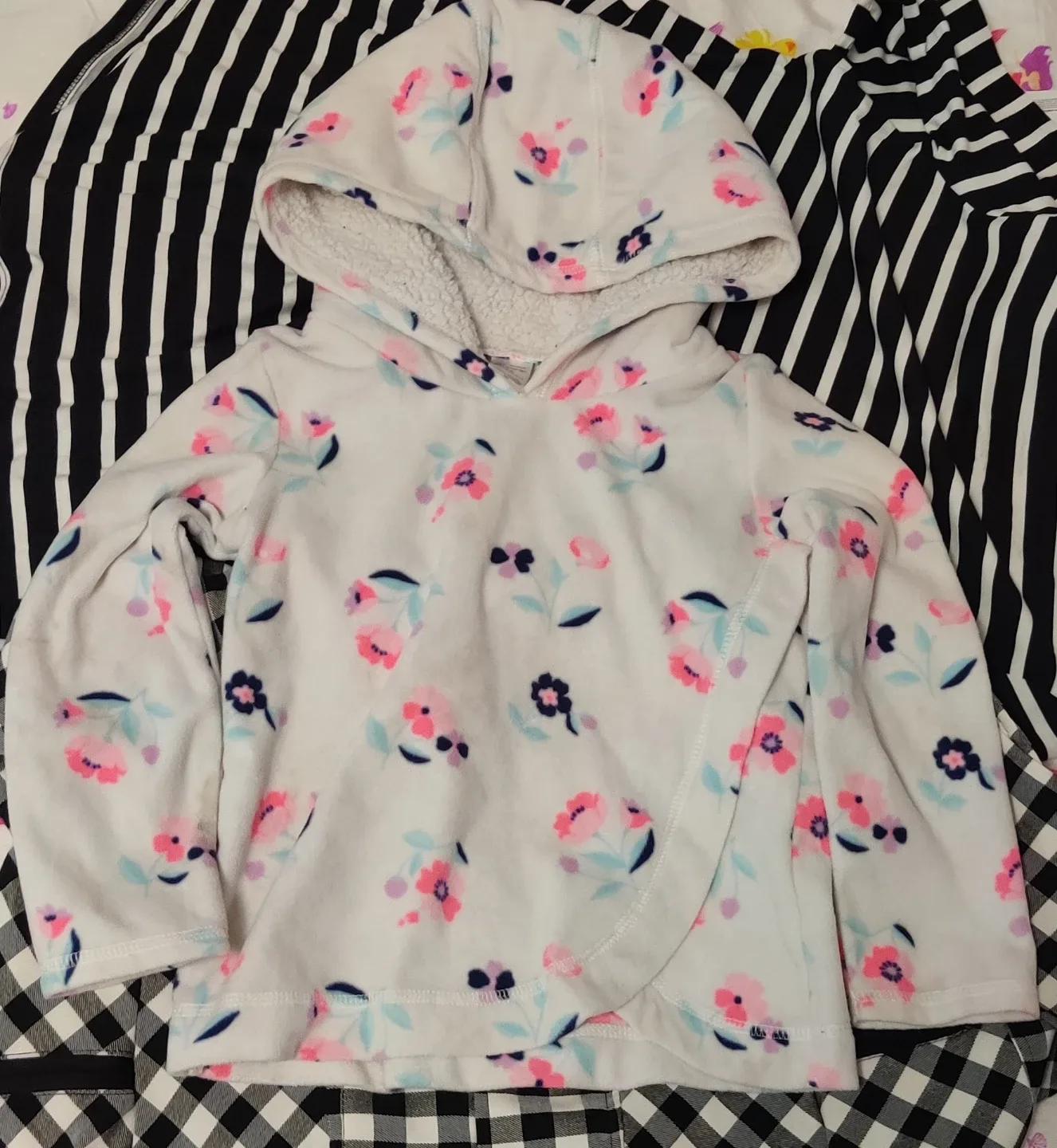 Floral Print Hoodie - 4T thumbnail