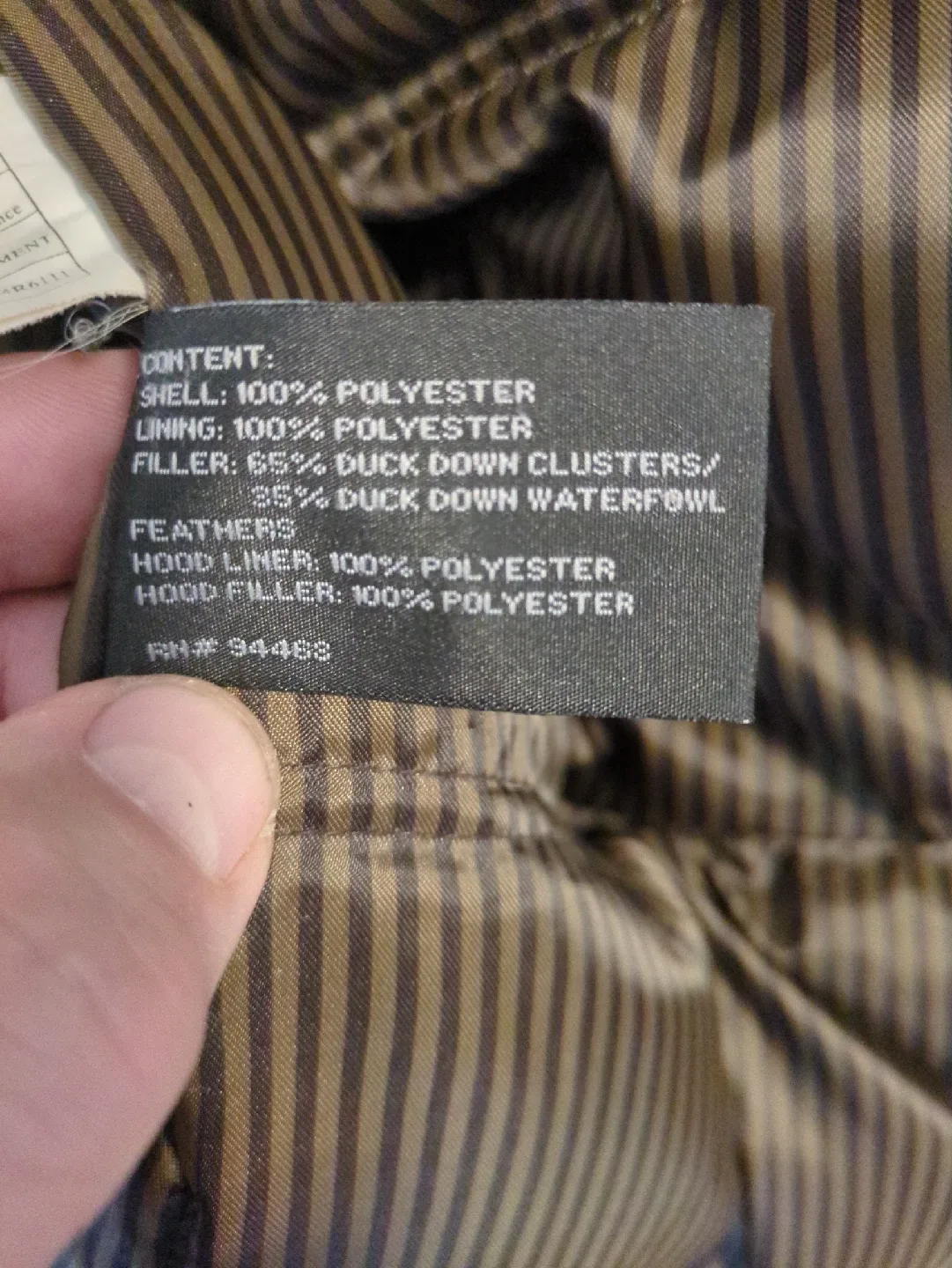 Claiborne downfill XL men's coat image indicator(5)