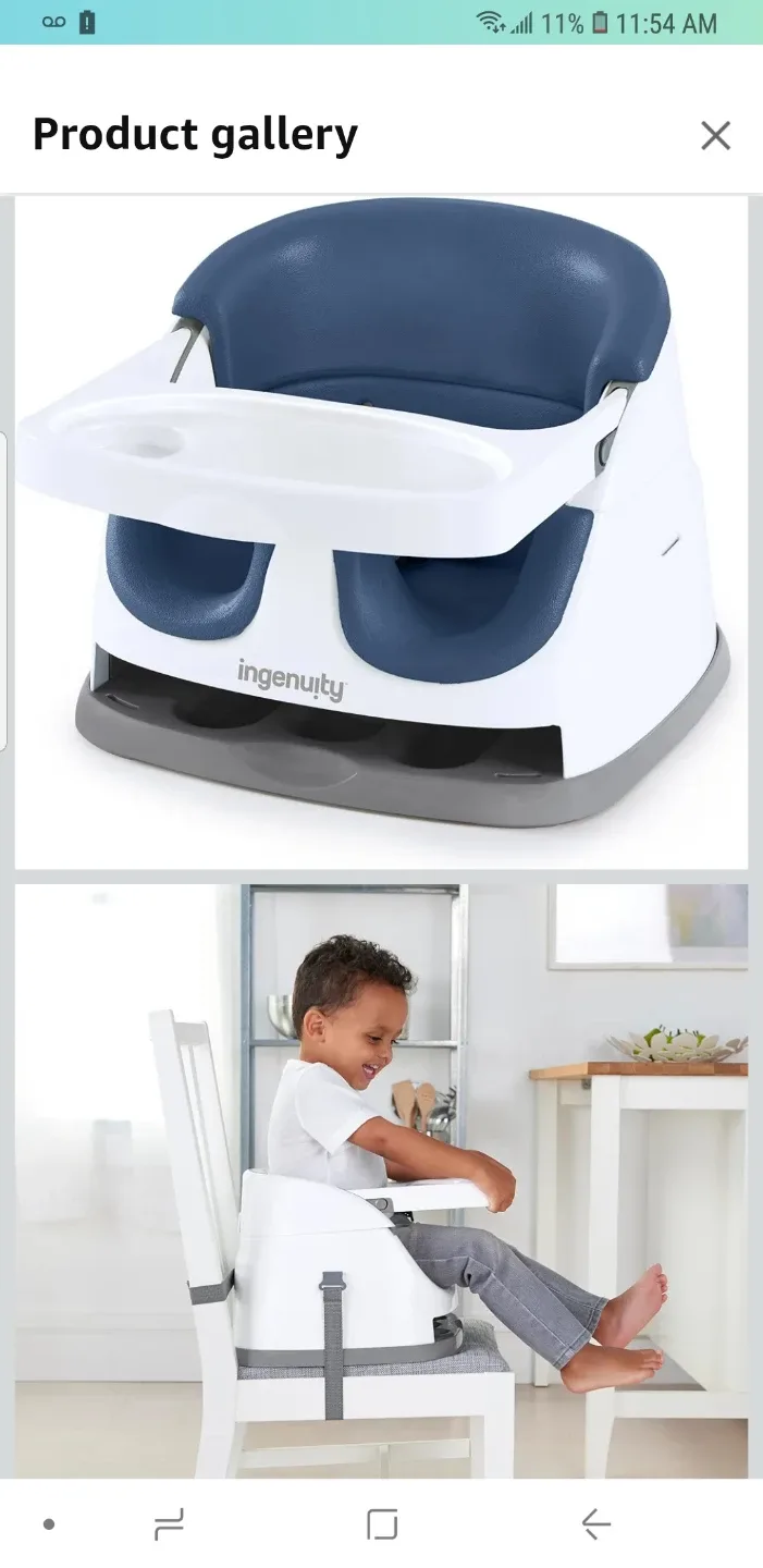 Ingenuity Baby Base 2-in-1 Booster Feeding Seat