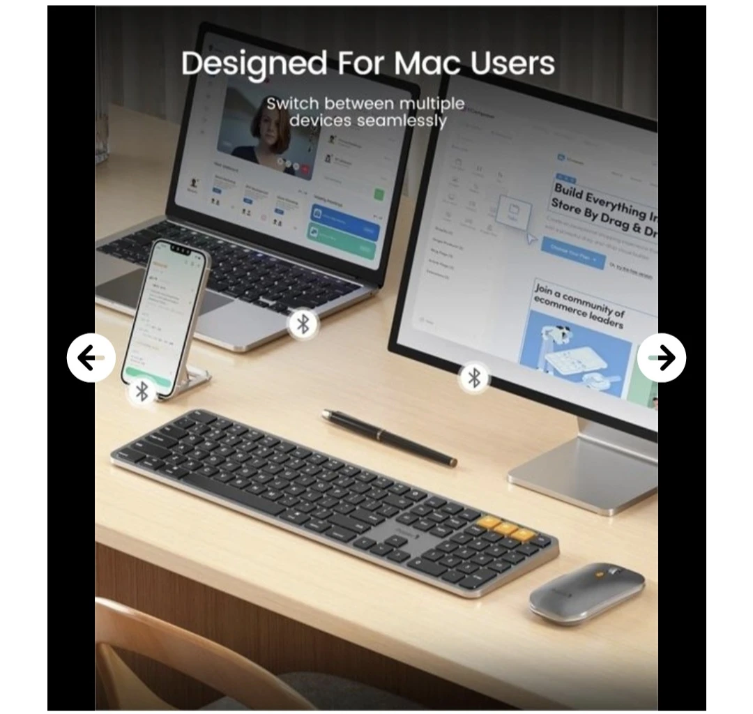 New ProtoArc Backlit Bluetooth Keyboard and Mouse Combo - photo 2