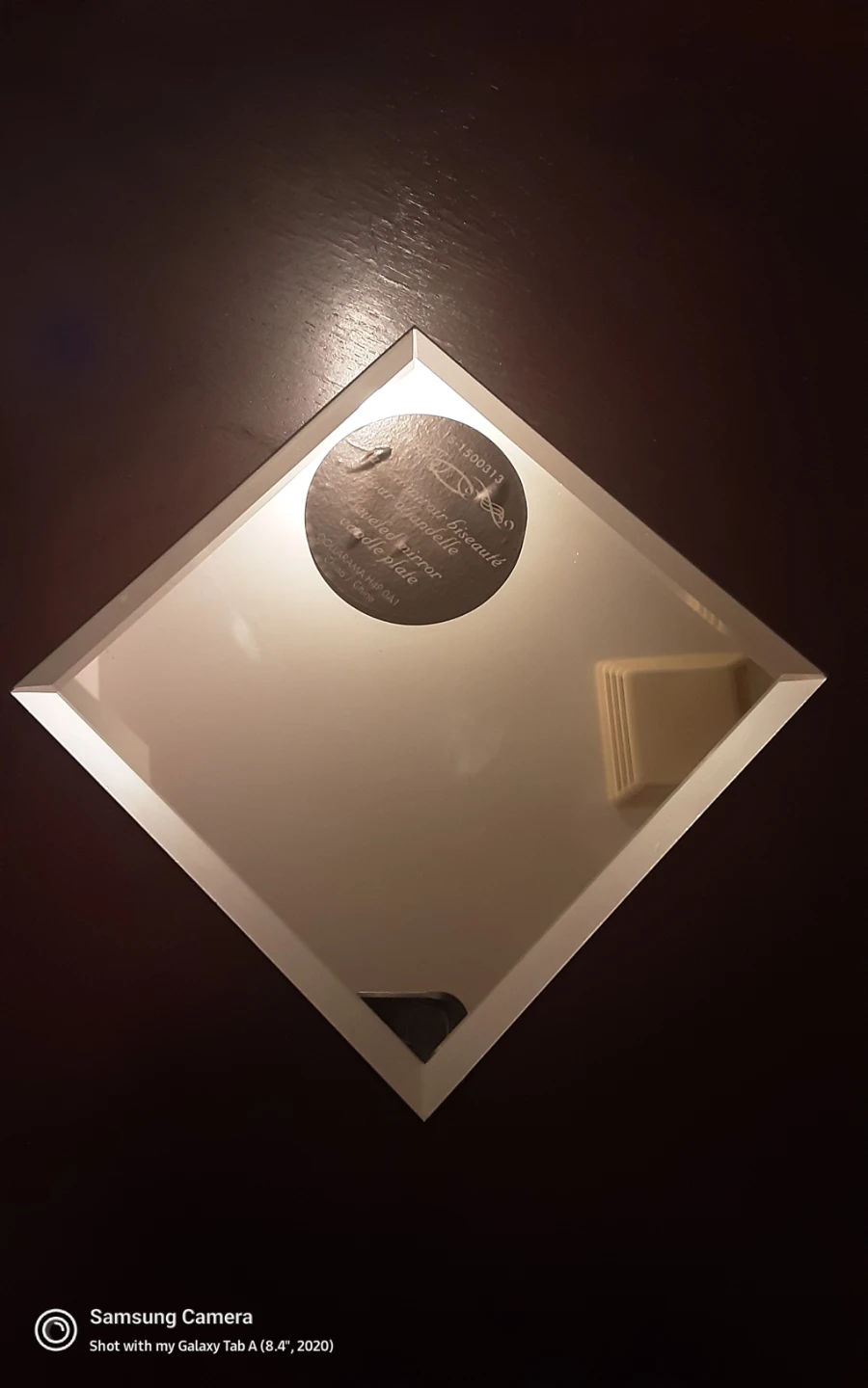 $2 for 4 ... set, Decorative Candle mirror plate set