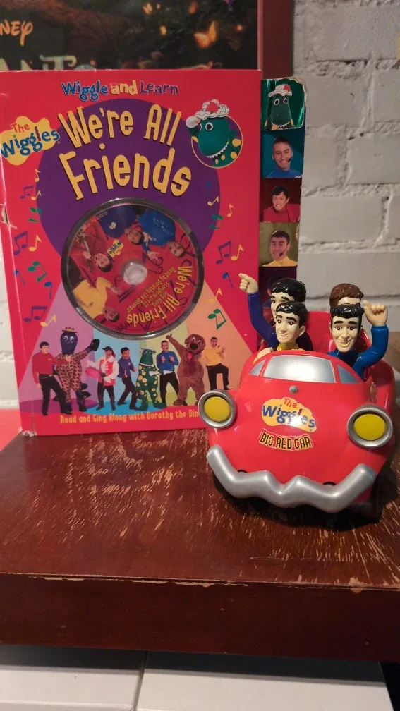 The Wiggles 'We're All Friends' Book & Big Red Car