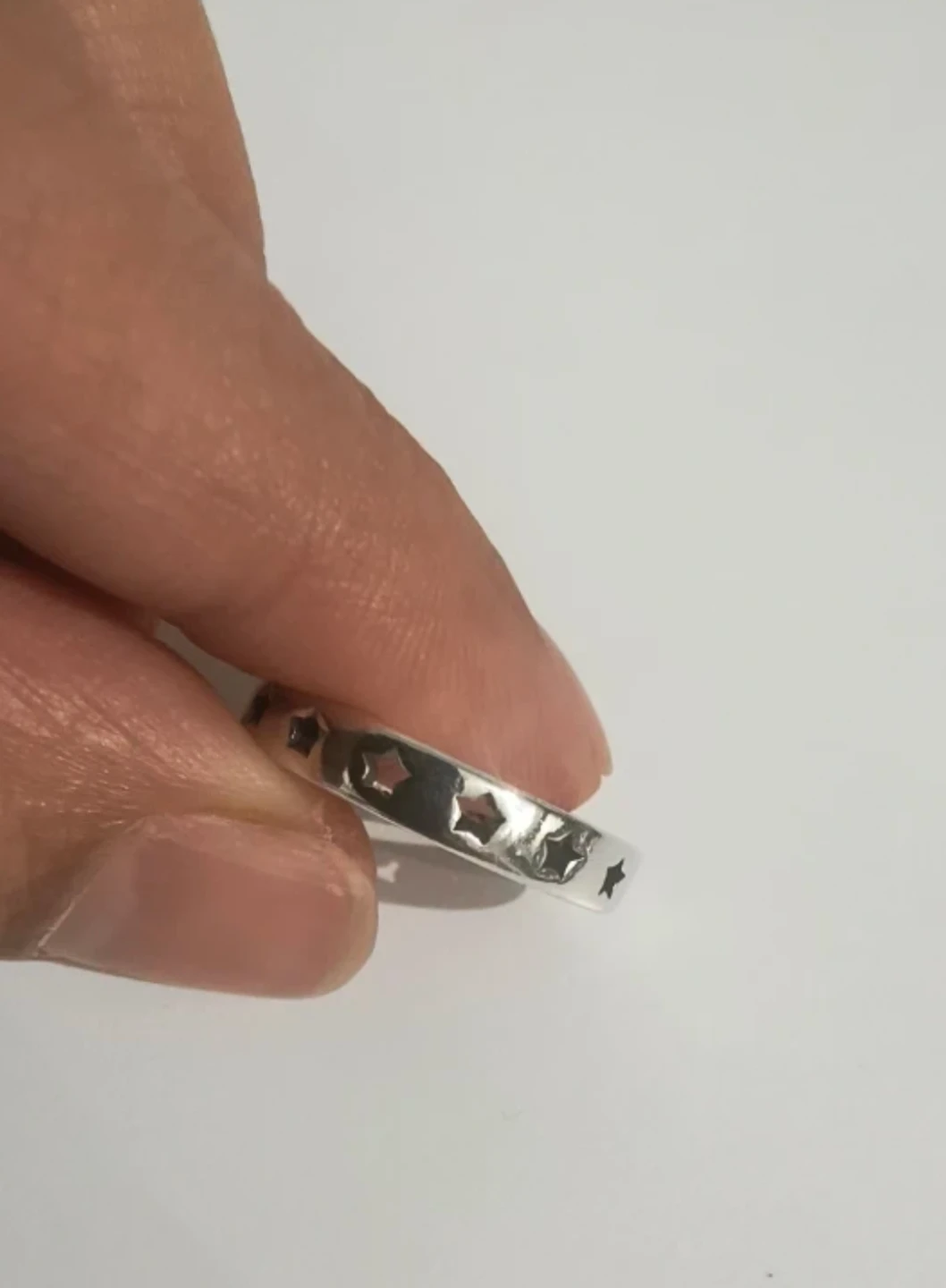 925 Sterling Silver Star Design Ring (Unisex) - photo 2