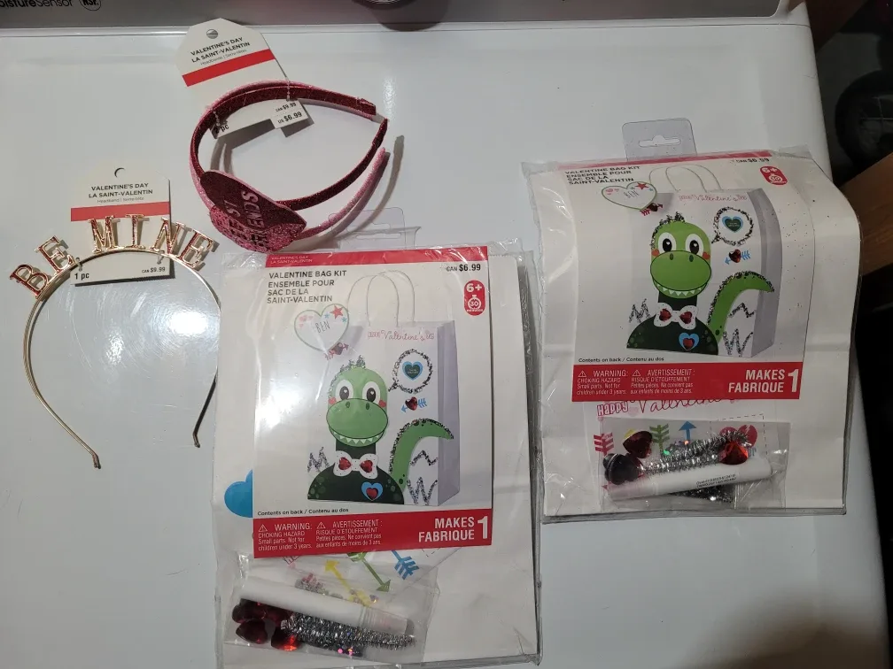 Valentines Day fun - head bands and bags