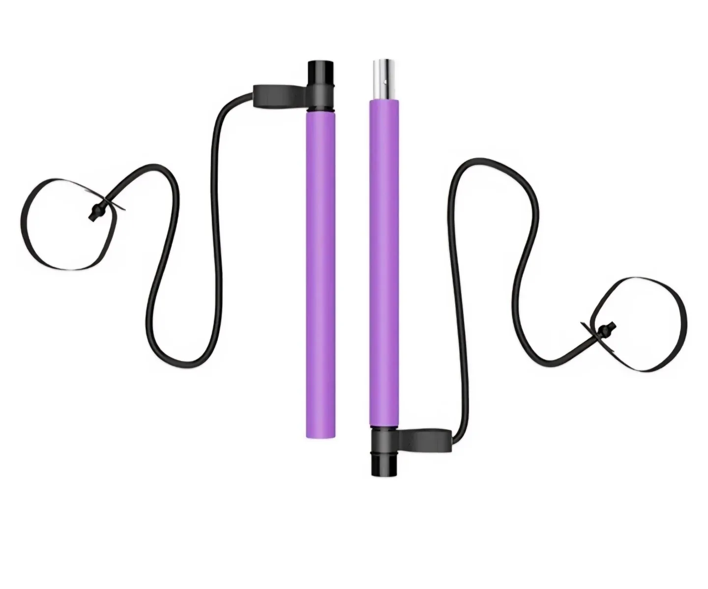 Pilates Bar Kit with Resistance Band - Purple image indicator(9)