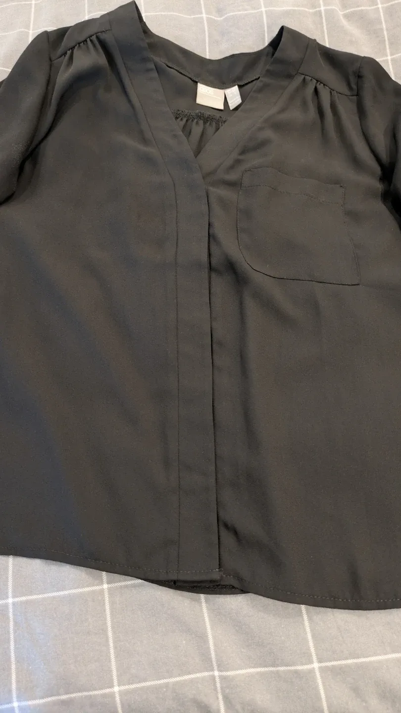 ASOS Black Blouse - Size 6 image indicator(3)